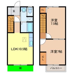 掛川駅 バス10分  桜木入口駅下車：停歩7分 1-2階の物件間取画像